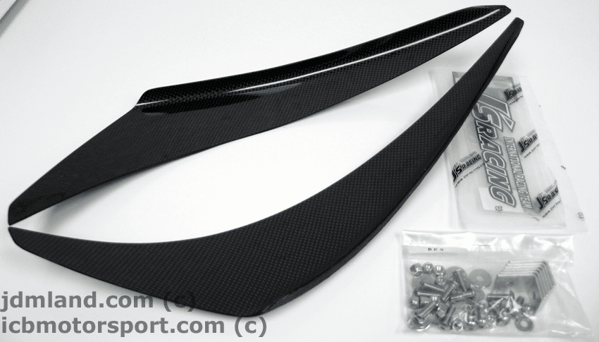 J's RACING JDM DC2 Carbon Fiber Canards Set