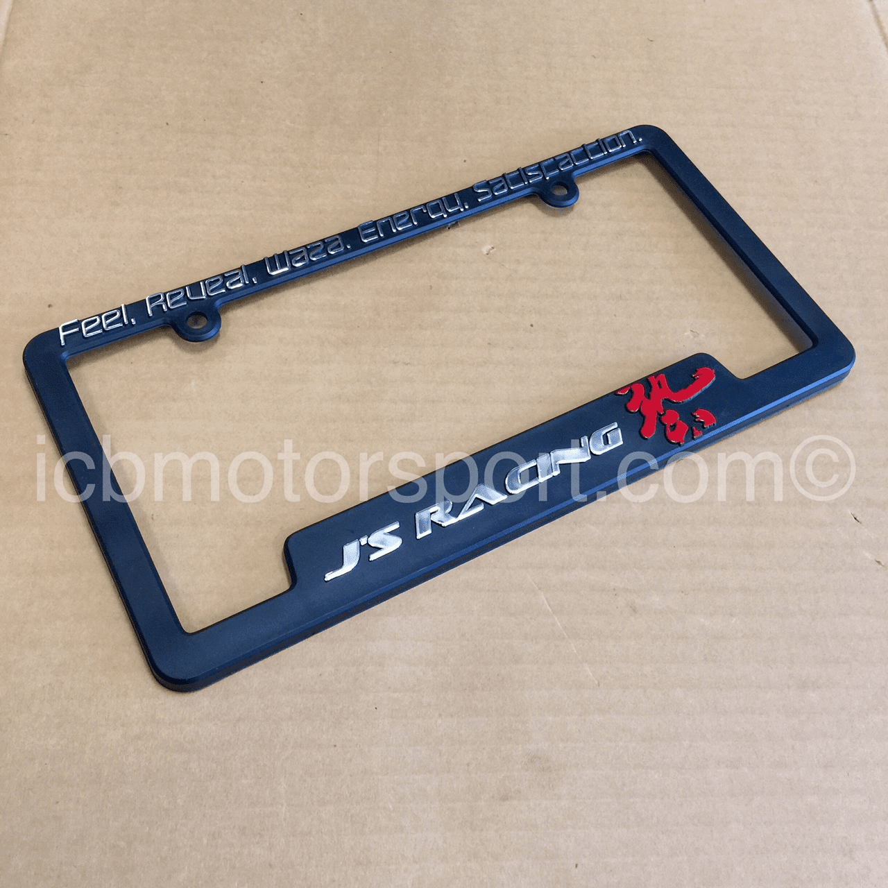 J's Racing License Plate Frame for USDM Plates