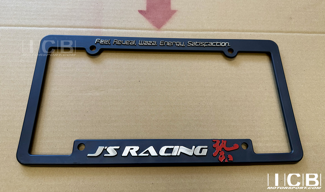 J's Racing License Plate Frame for USDM Plates