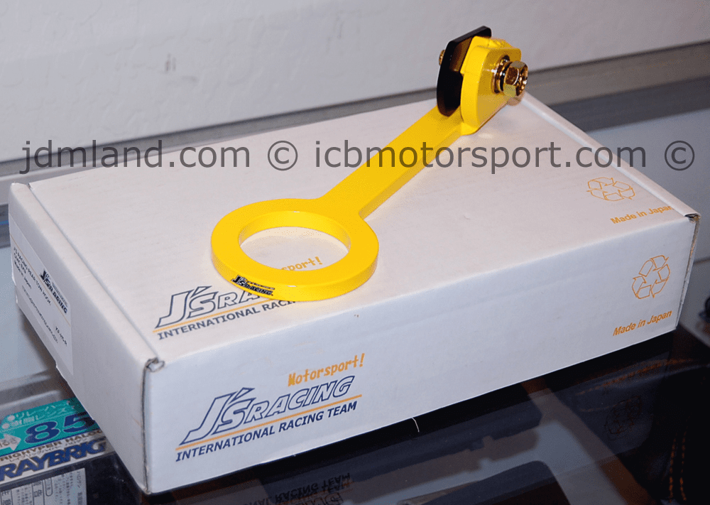 J's Racing Rear Tow Hook Honda Civic EK4 EK9 96-00 Yellow