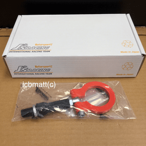 J's Racing Rear Tow Hook Honda CRZ ZF1 Orange