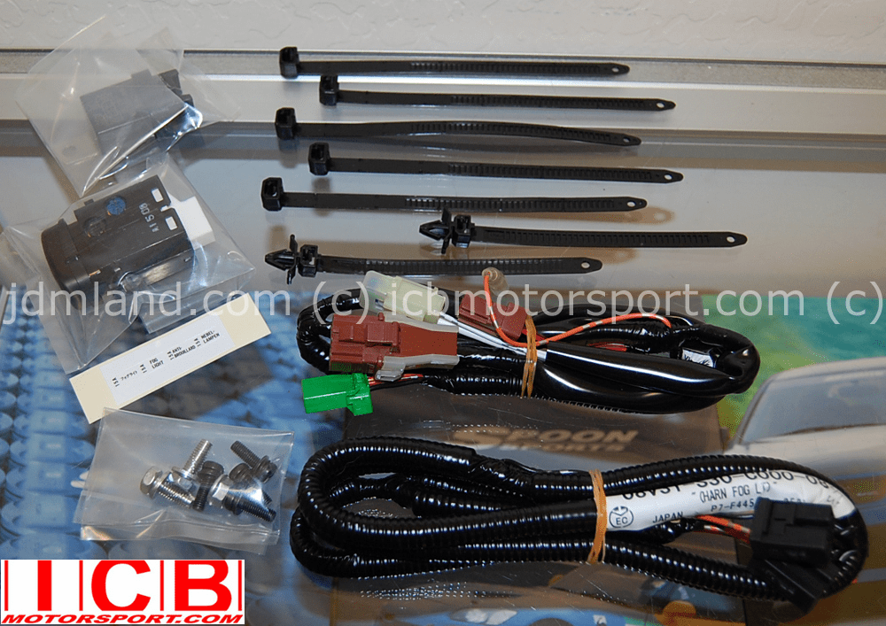 JDM 97-01 Honda BB6 Prelude Type-S Fog Lights Complete Wiring Kit