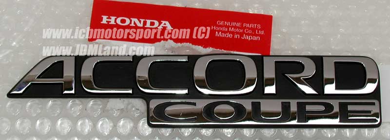 JDM Accord "Accord Coupe" Emblem (Rear)