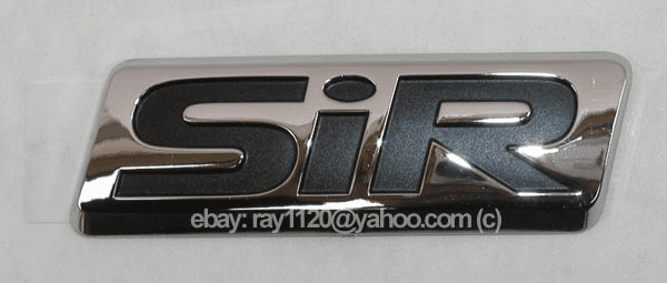 JDM Accord "SiR" Chrome Emblem (Rear)
