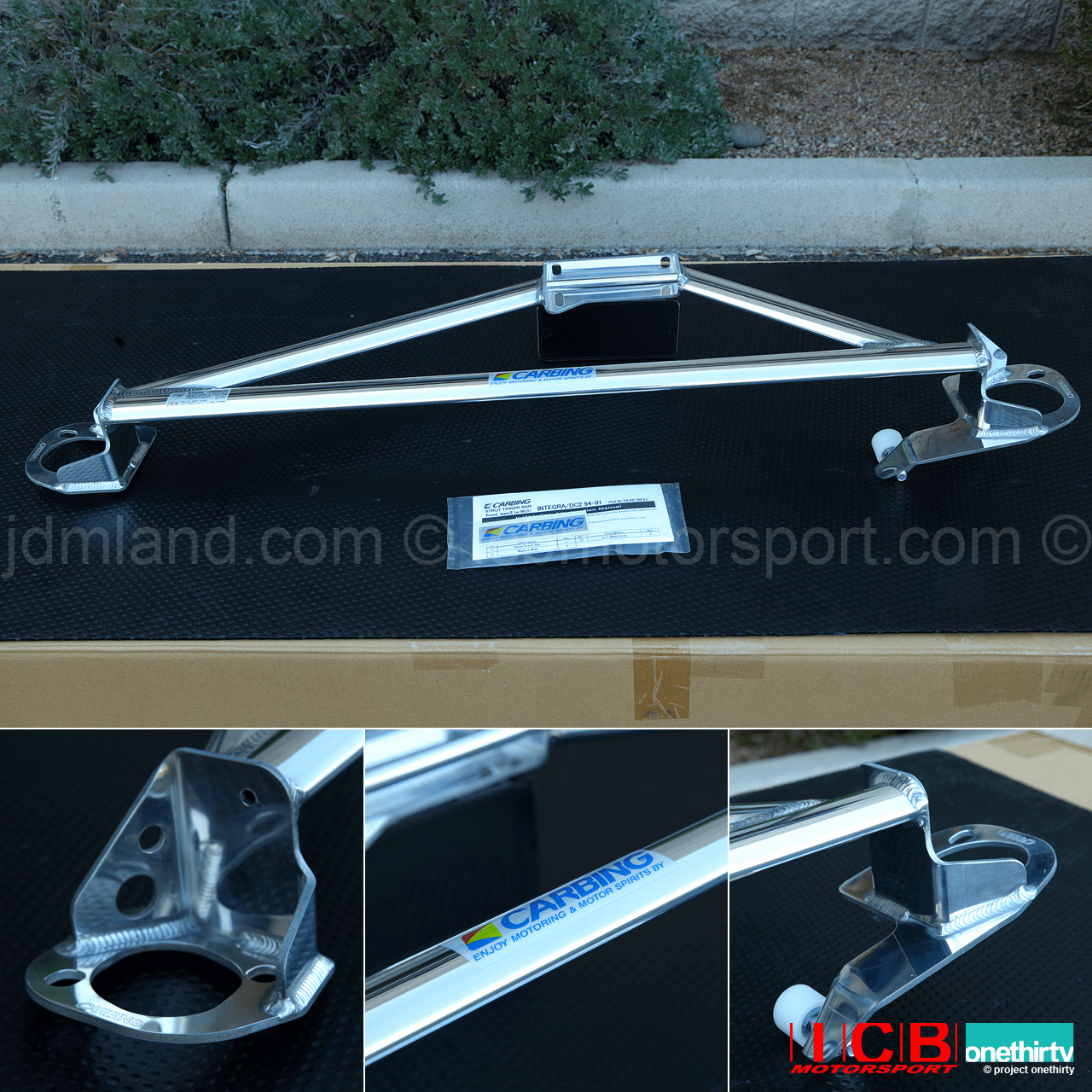 JDM Carbing Strut Tower Bar Type II With Master Cylinder Stopper MCS Acura Integra DC2 Left Hand Drive Pre-Order