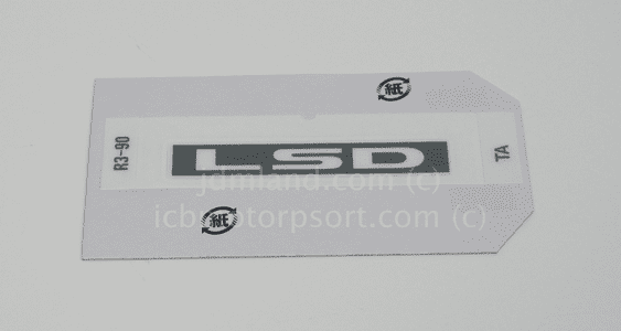 JDM Civic EG6 SiR "LSD" Rear Hatch Glass Decal