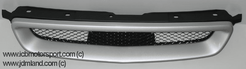 JDM Civic EK9 Type R: Front Grill 96-98 Silver NH583M 