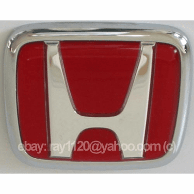 JDM Civic EK9 Type R Red H Rear Emblem 96-00