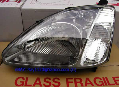 JDM Civic EP3 Type R - Gunmetal Headlamp Assy. Set