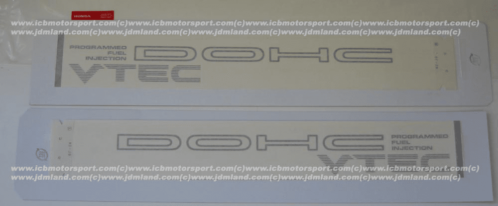 JDM CRX SiR EF8 Civic SiR EF9 "DOHC VTEC  Programmed Fuel Injection" Decal - SOLD OUT!