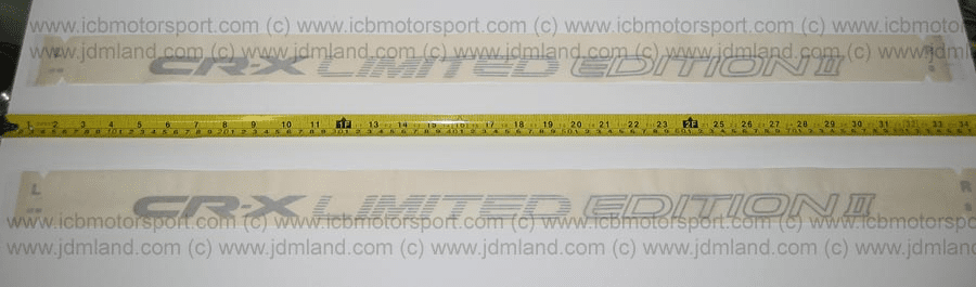 JDM CRX SiR EF8 "CRX Limited Edition II" Decal - Discontinnued