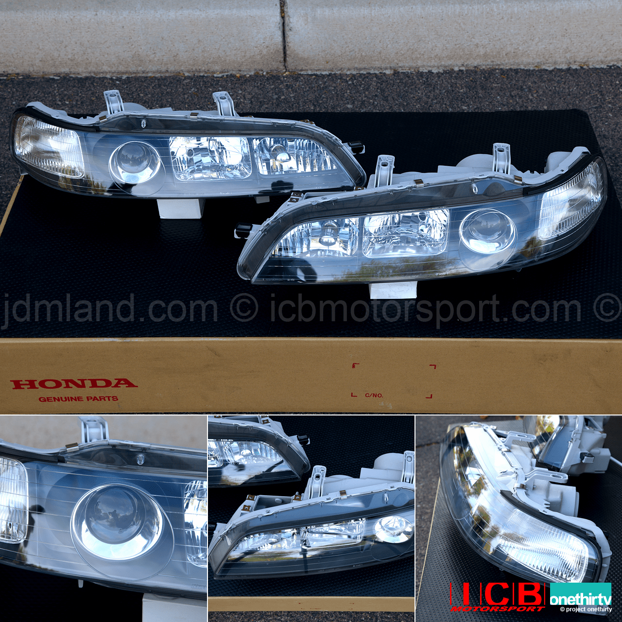 JDM DC2 Integra DC2 ITR Black Housing HID Headlights  (Housing Only)