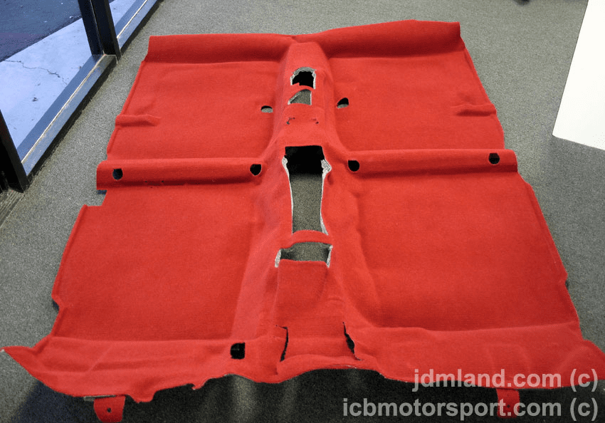 JDM DC5 ITR Type R 02-06 Carpet Red/Black - BRAND NEW