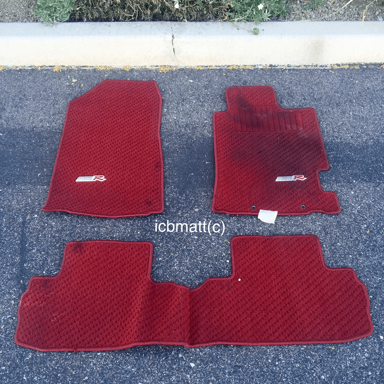 JDM DC5 ITR Type R Floor Mats Red-SOLD