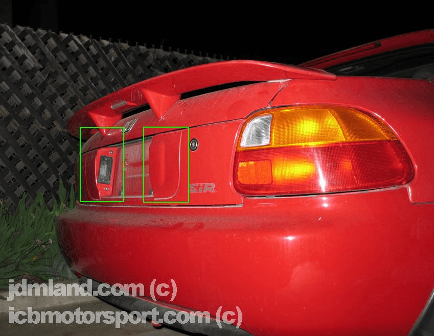 JDM Del Sol EG2 Rear Panel License/Filler Plate Lights