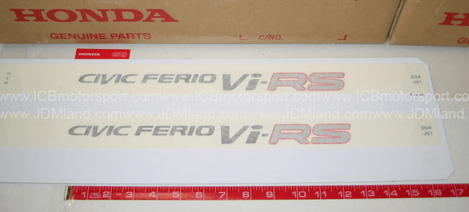 JDM EK4 Ferio Vi-RS Door Decal - RARE