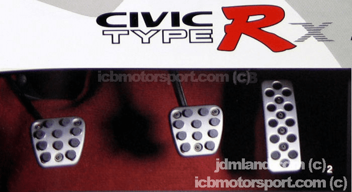 JDM EK9 Civic Type Rx Pedal Set - Rare