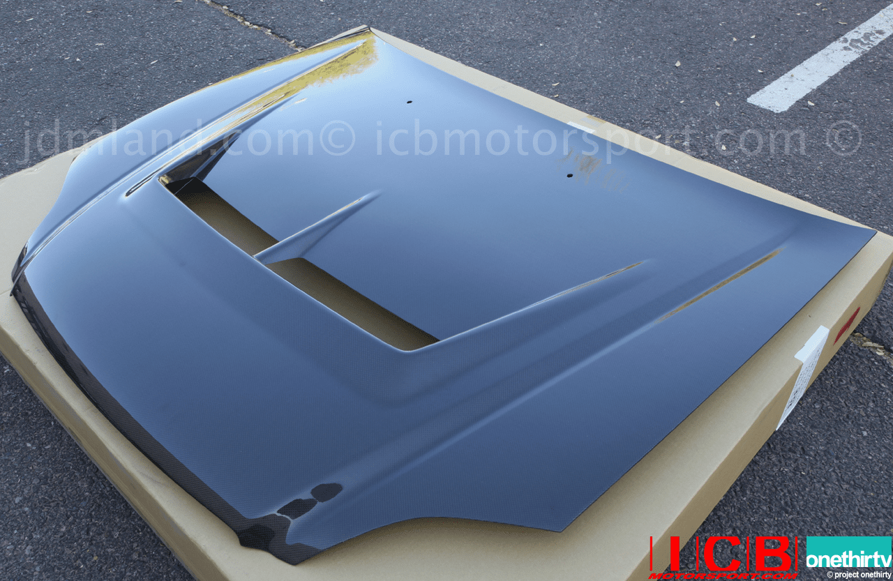 JDM First Molding Carbon Fiber Aero Vented Hood Honda Integra DC2 Civic EG6 EK4 EK9 92-00