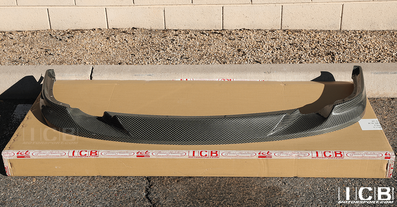 JDM First Molding Carbon Kevlar FLUGEL PLATE Lip Spoiler DC2 Integra 94-01