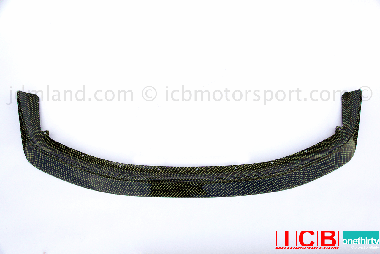 JDM First Molding Carbon Kevlar FLUGEL PLATE Lip Spoiler EK9 Civic 99-00