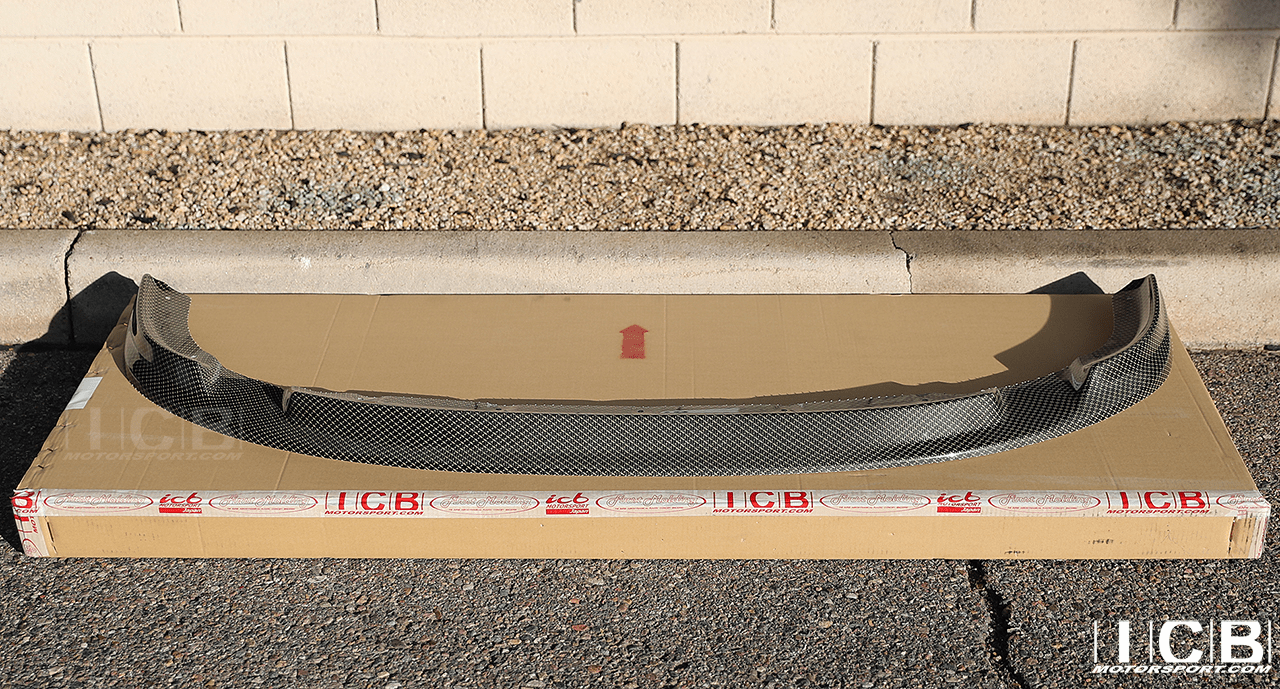 JDM First Molding Carbon Kevlar FLUGEL PLATE Lip Spoiler EK9 Civic 99-00