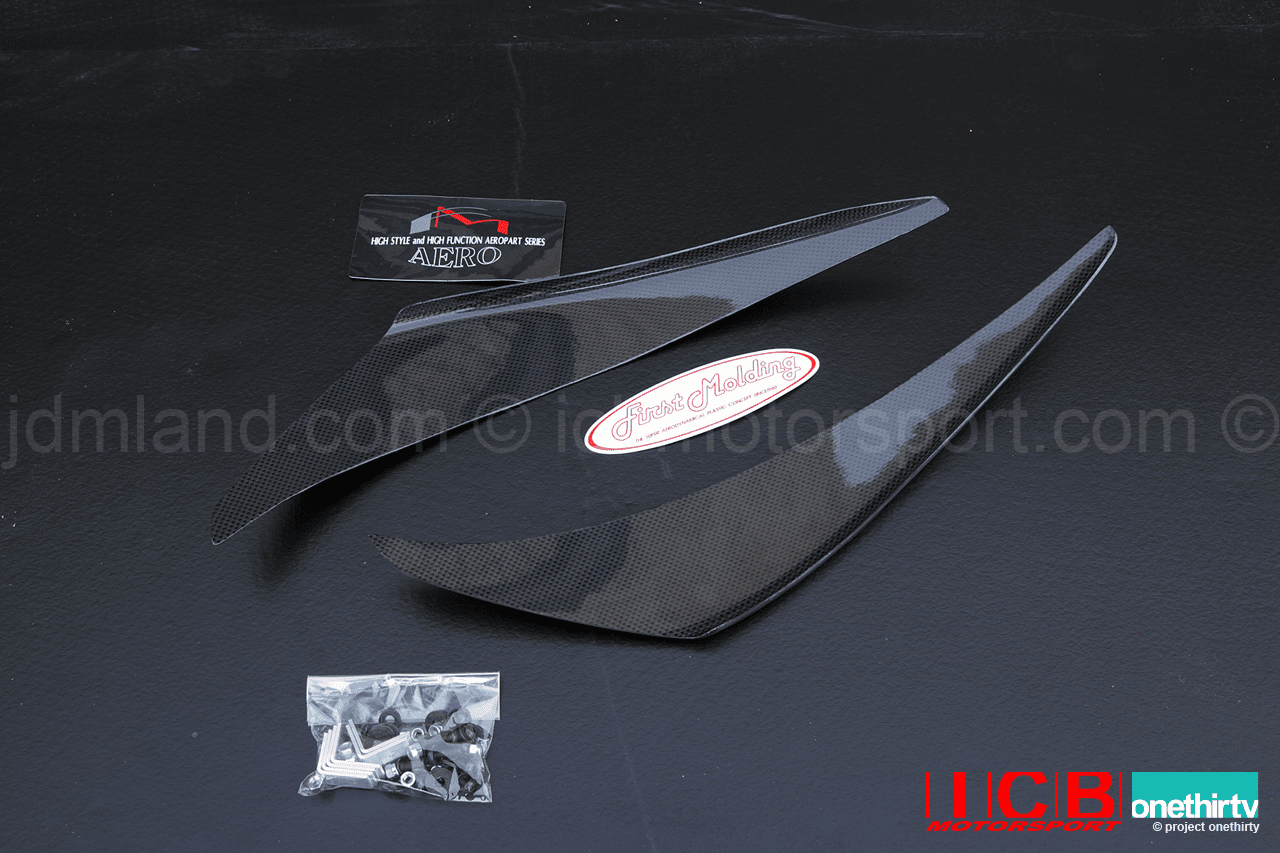 JDM First Molding Medium Carbon Fiber Canards Integra DC2 w/ JDM Front End 96 Spec 98 Spec ITR Pre-Order