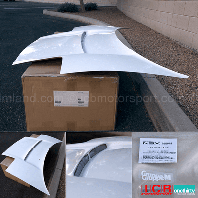 JDM GruppeM NSX NA1 NA2 FRP Vented Aero Hood