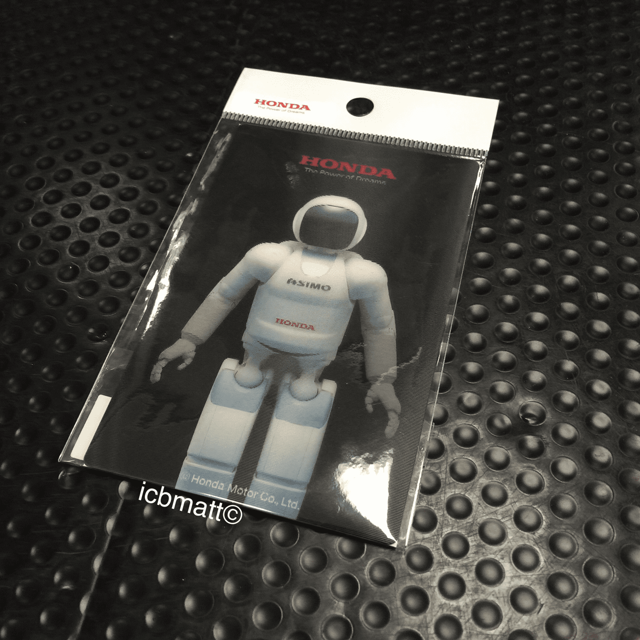 JDM Honda ASIMO Mascot Holographic Card "I Love You" Free Shipping
