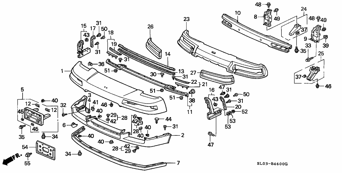 JDM Honda USDM Acura NSX NA1 NA2 Front Lip Spoiler 71110-SL0-003