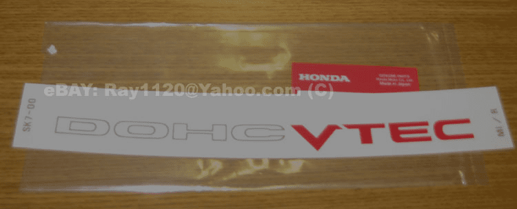 JDM Integra DA 90-93 DOHC VTEC glass decal