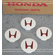 JDM Integra DC2 Type R Center Caps NH0 Championship White (Set of 4)