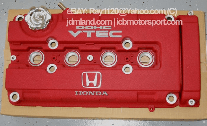 JDM Integra DC2 Type R ITR B18C Red Valve Cover with Oil Cap