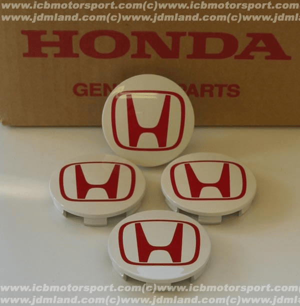 JDM Integra DC5 Type R Champ. White Center Caps