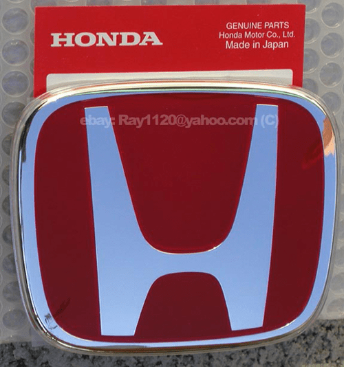 JDM Integra DC5 Type R Rear Red H Emblem