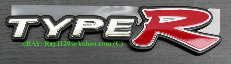 JDM Integra DC5 Type R "Type R" Rear Emblem