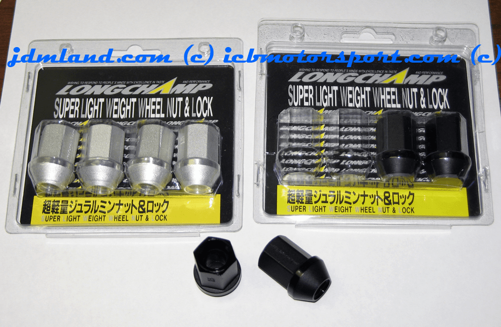 JDM Long Champ Ultralight Duralumin Open Ended Lug Nuts 12X1.50mm 