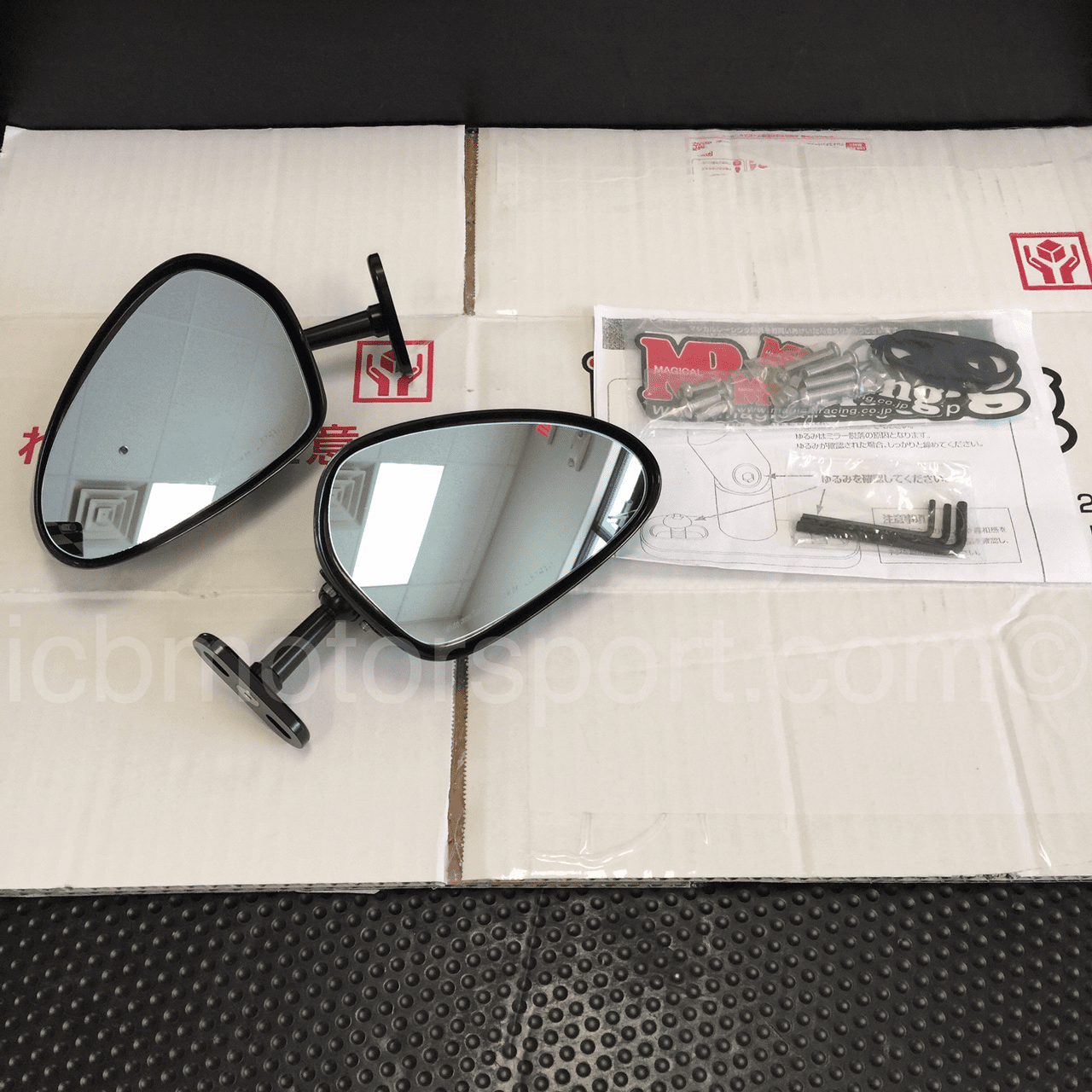 JDM MRacing Magical Racing Universal Side View Mirrors Carbon Fiber Type 2 Pre-Order