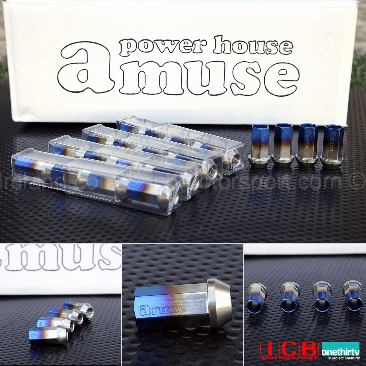 JDM Power House Amuse Titanium Lug Nuts M12x1.5mm / M12X1.25mm