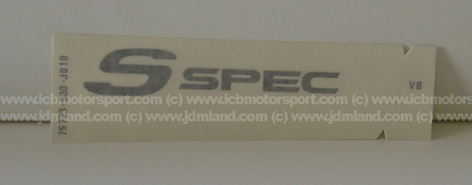 JDM Prelude BB6 "S-Spec" Trunk Sticker