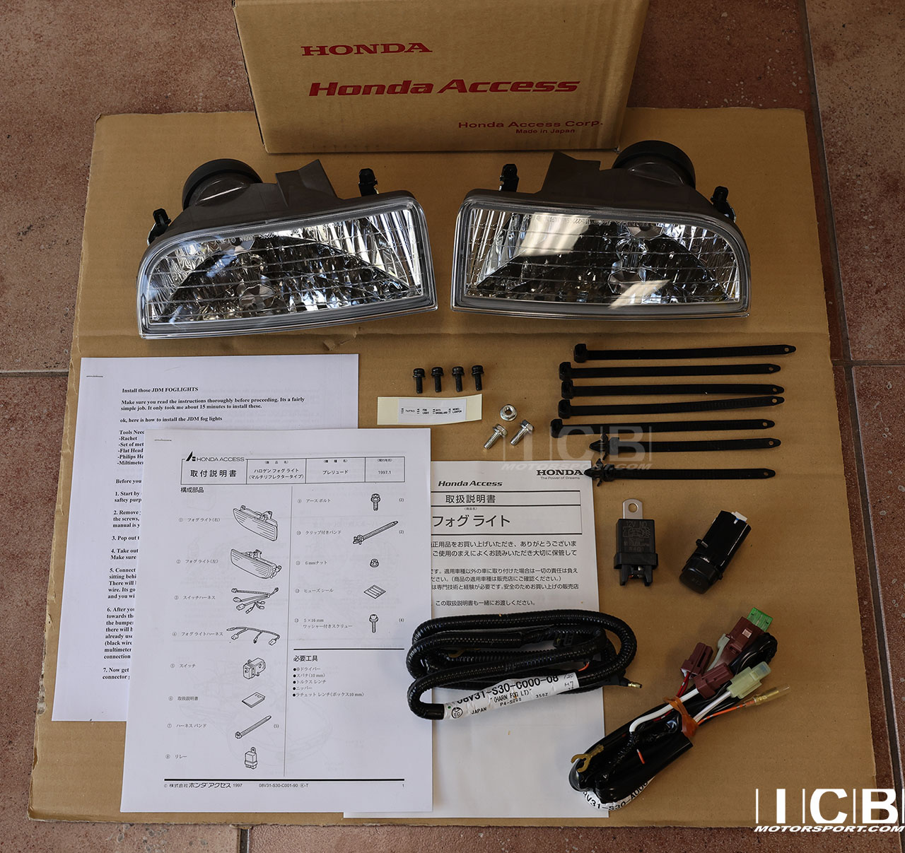 JDM Prelude BB6 Type S Fog Light Kit 97-01 Honda Access