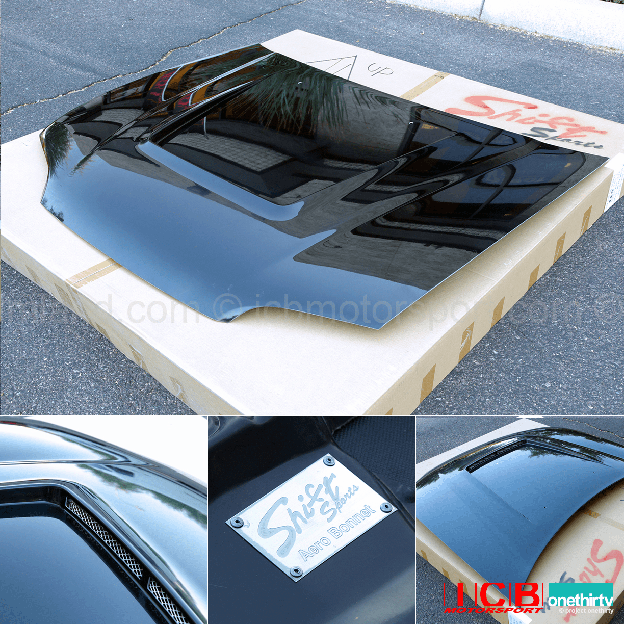 JDM Shift Sports FRP Aero Vented Hood Honda Civic EG6