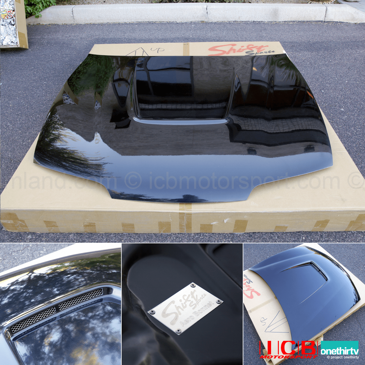 JDM Shift Sports FRP Aero Vented Hood Honda Integra DC2