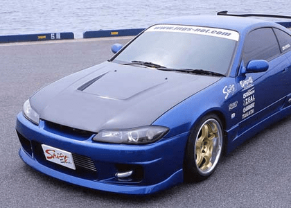 JDM Shift Sports FRP/Carbon Aero Vented Hood Nissan Silvia S15