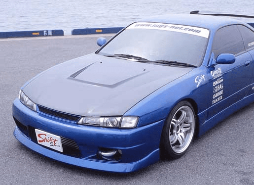JDM Shift Sports FRP/Carbon Aero Vented Hood Nissan Silvia S14 Kouki