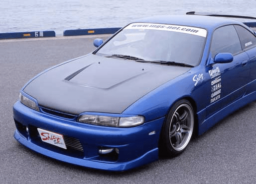 JDM Shift Sports FRP/Carbon Aero Vented Hood Nissan Silvia S14 Zenki