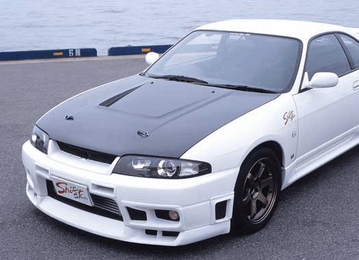 JDM Shift Sports FRP/Carbon Aero Vented Hood Nissan Skyline GT-R BNR33 