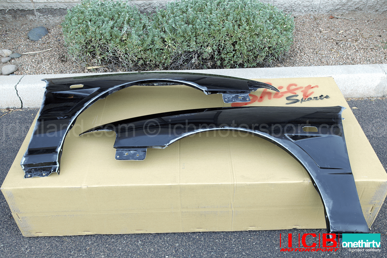 JDM Shift Sports FRP DC2 Integra JDM Front End Vented Wide Fenders