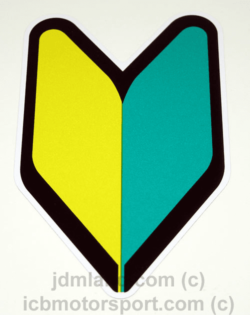 JDM SHOSHINSHA Badge New Driver FREE SHIP