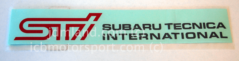 JDM Subaru Tecnica International STI Decal 8" Free Shipping