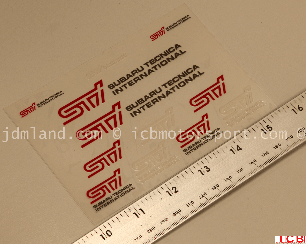 JDM Subaru Tecnica International STI Decal Sheet ST99820ST311 5.75" Free Shipping